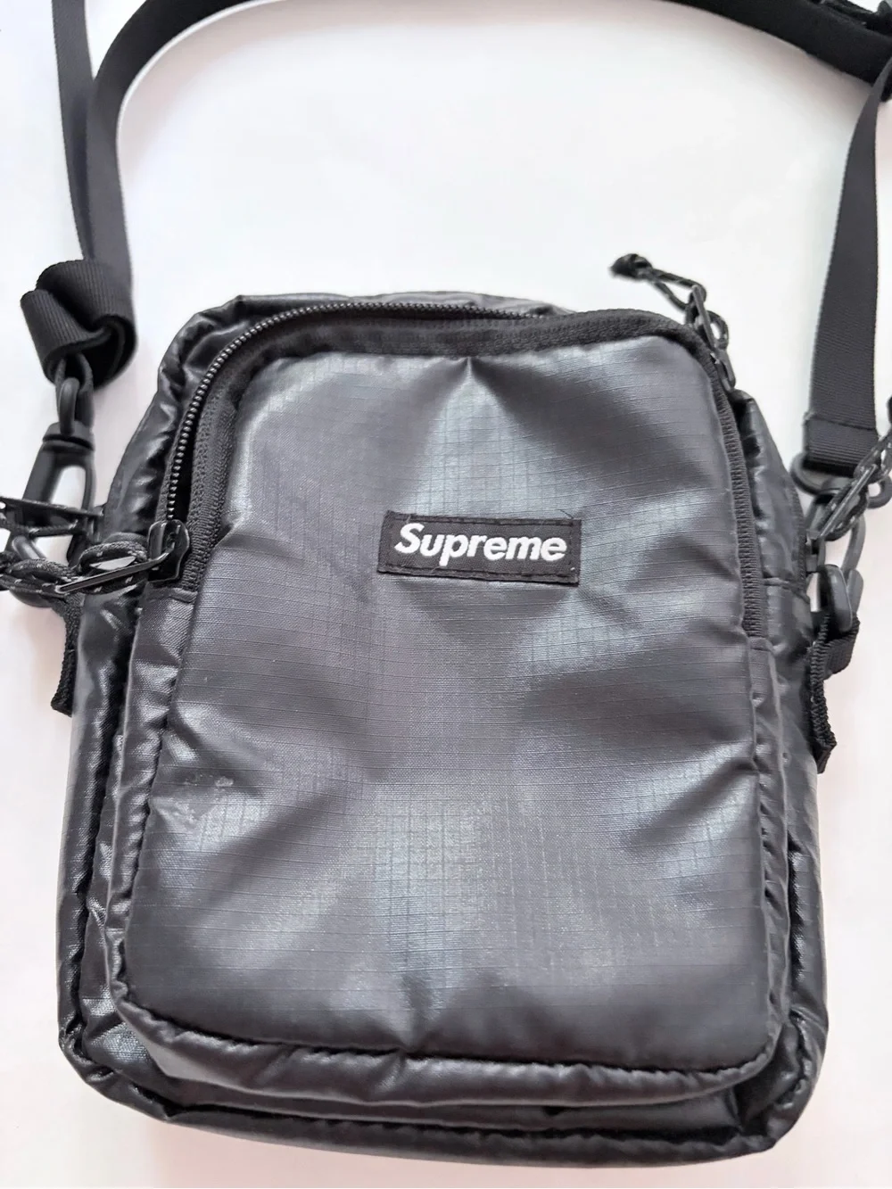 Supreme FW17 Black Shoulder Bag Box Logo Crossbody